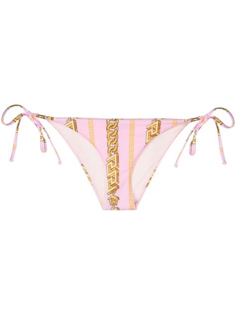 versace pink bikini bottom|farfetch Versace bikini.